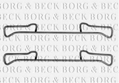 BORG & BECK bbk1178 -  Комплектующие, колодки дискового тормоза